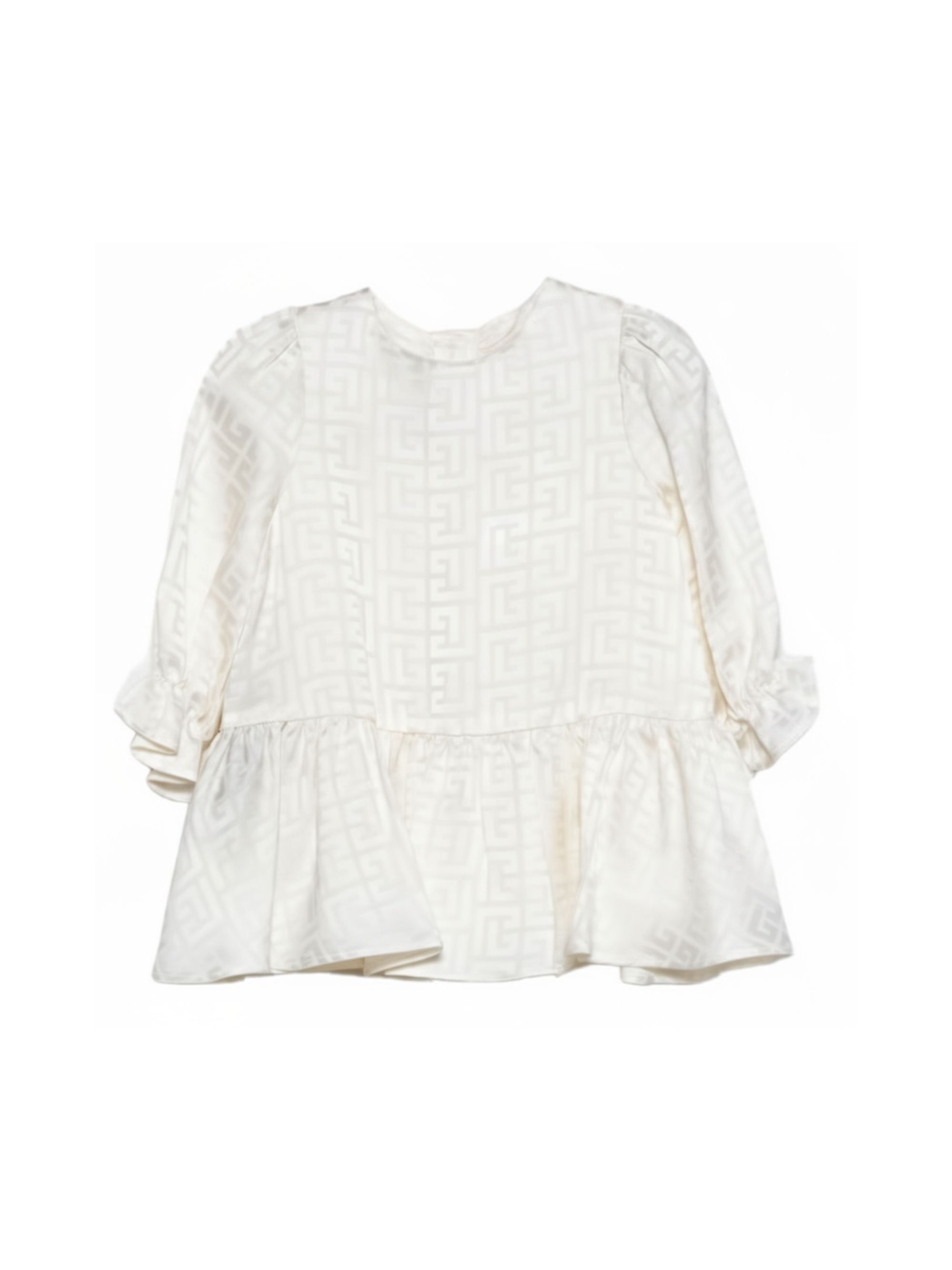 Abito per neonata Balmain Kids bianchi a maniche lunghe BY1150 S0192 102 BALMAIN KIDS