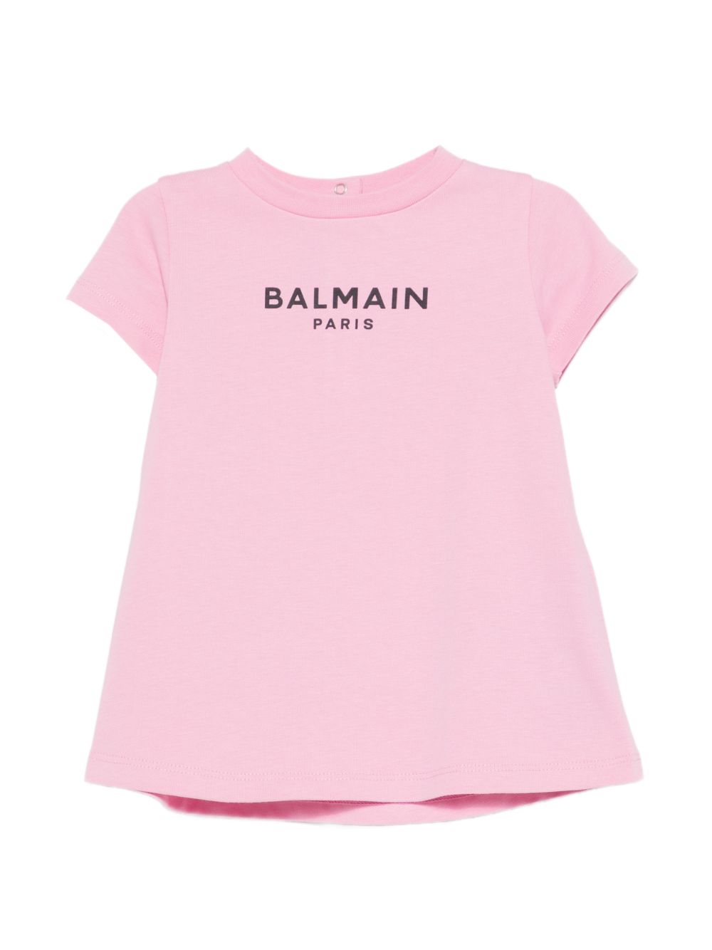 Abito per neonata Balmain Kids rosa con logo sul davanti BY1201 Z3672 552NE BALMAIN KIDS