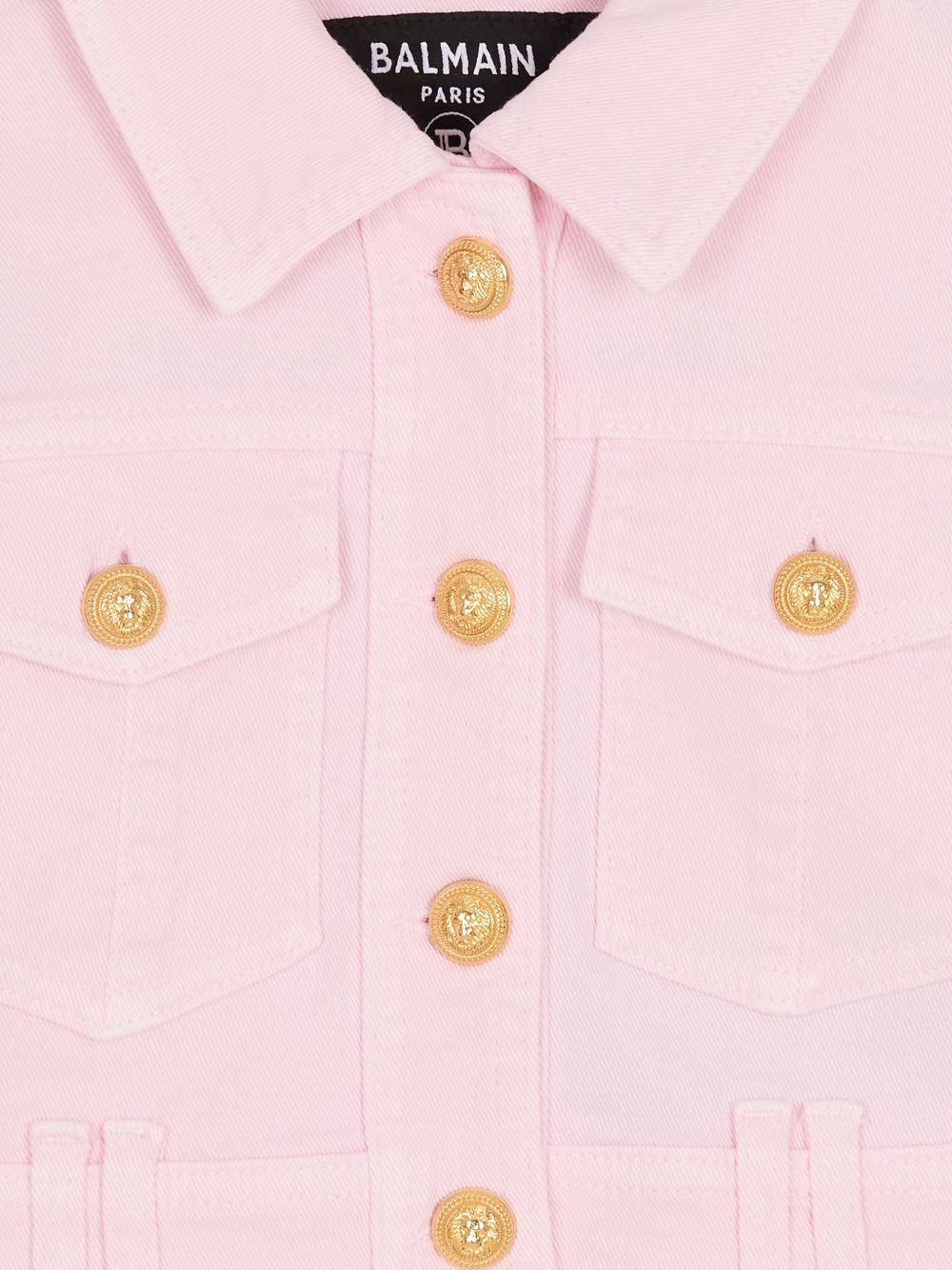 Giubbino per bambina Balmain Kids rosa con bottoni dorati BY2A07 Z3702 51E BALMAIN KIDS