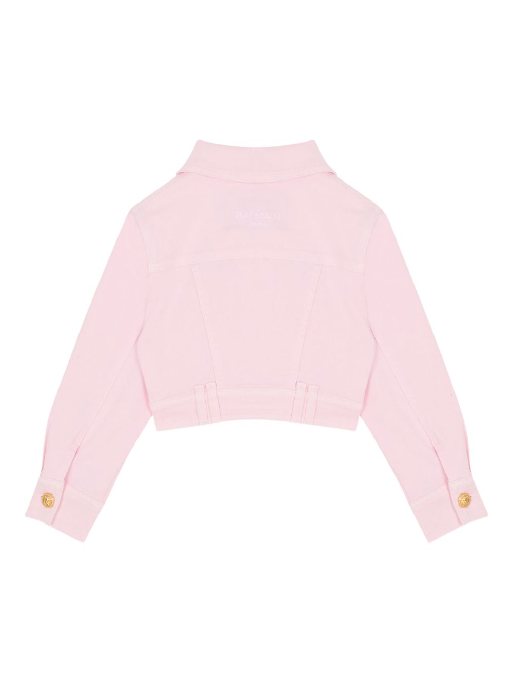 Giubbino per bambina Balmain Kids rosa con bottoni dorati BY2A07 Z3702 51E BALMAIN KIDS