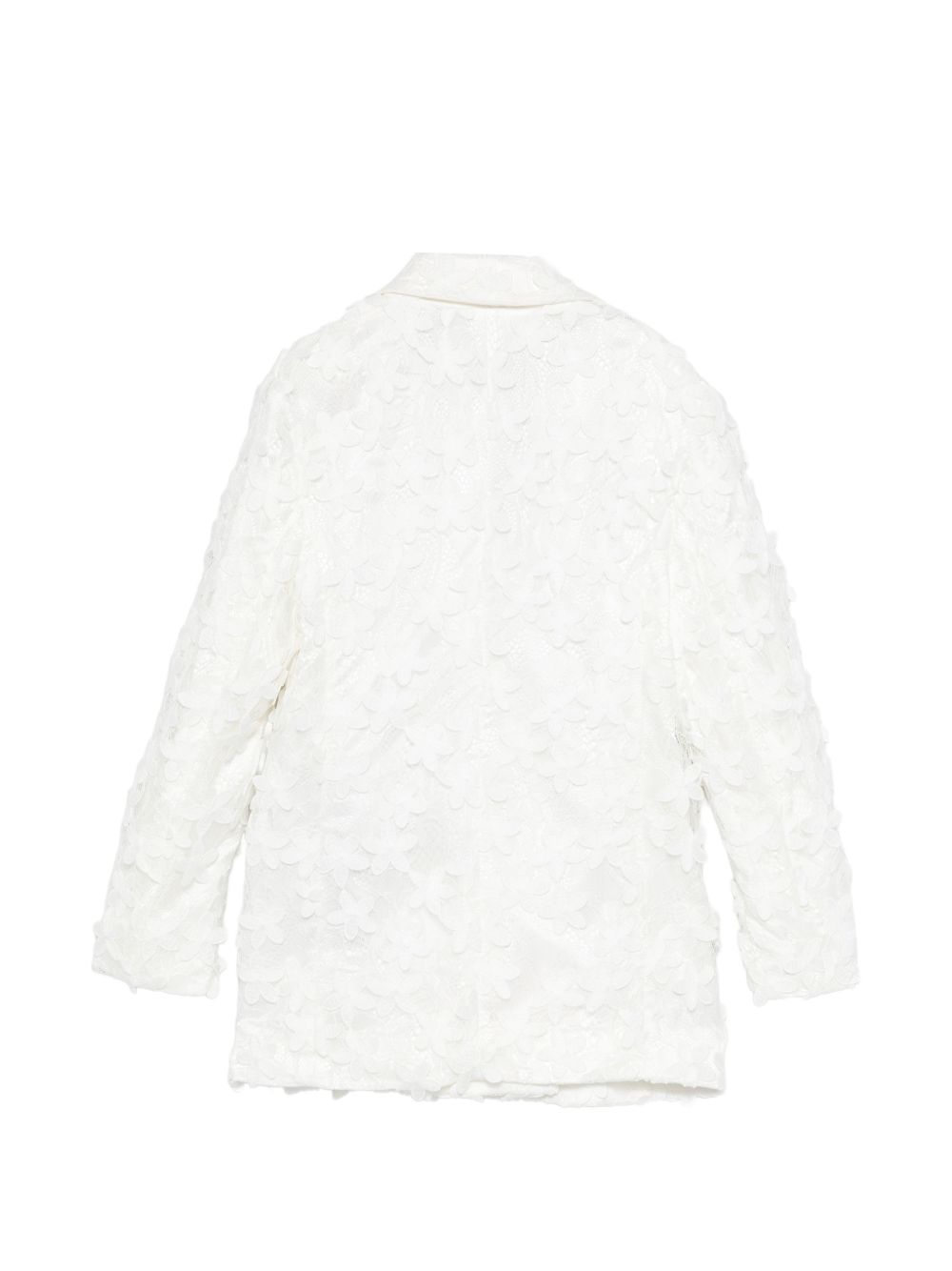 Blazer per bambina Balmain Kids bianco con chiusura a doppiopetto BY2A74 U0263 100 BALMAIN KIDS
