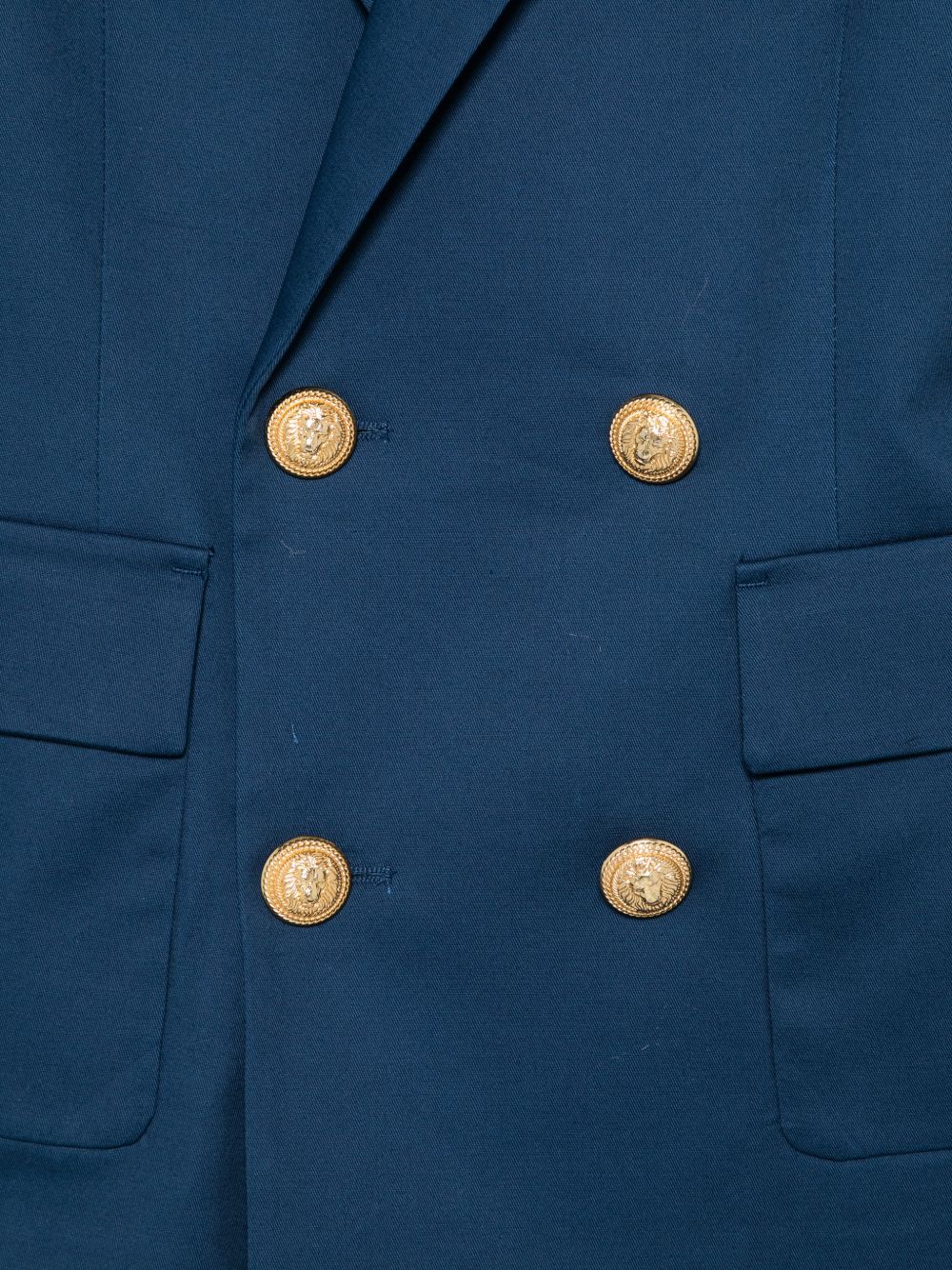Blazer per bambino Balmain Kids blu con bottoni color oro BY2P64 G0197 620 BALMAIN KIDS