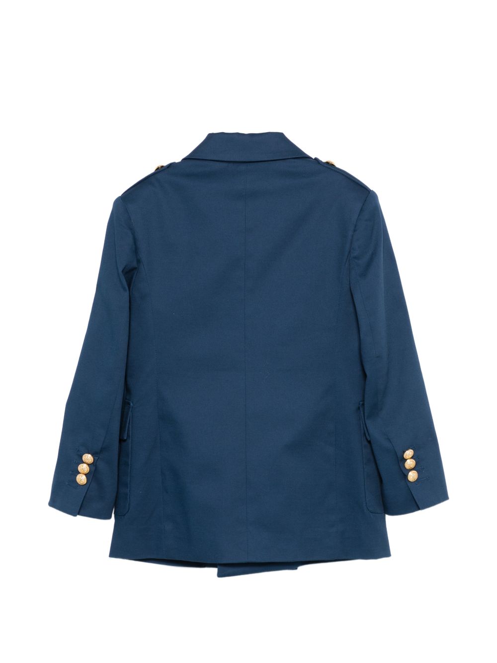 Blazer per bambino Balmain Kids blu con bottoni color oro BY2P64 G0197 620 BALMAIN KIDS
