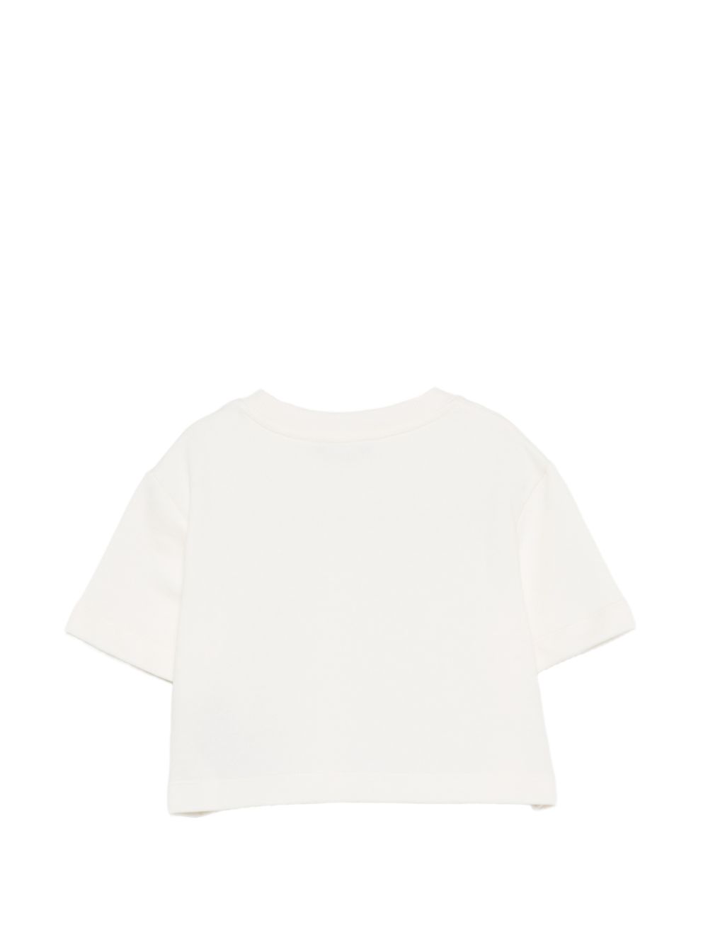 T-shirt per bambina Balmain Kids bianca con design crop BY4A01 Z3183 102BC BALMAIN KIDS