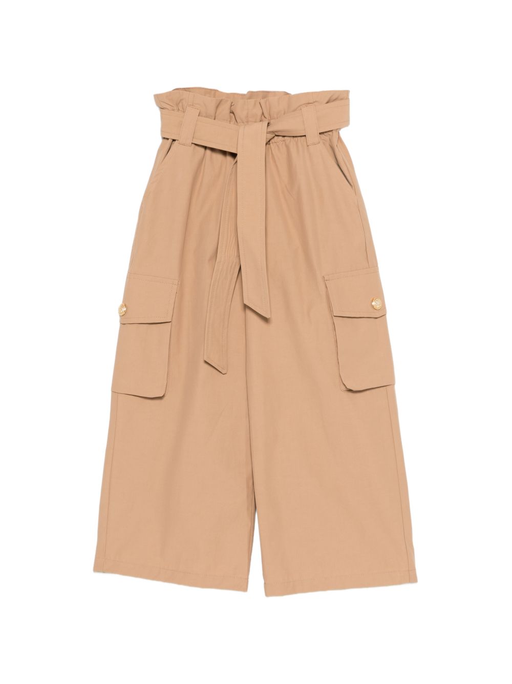 Pantaloni per bambina Balmain Kids marrone con cinta BY6B90 B0094 116 BALMAIN KIDS
