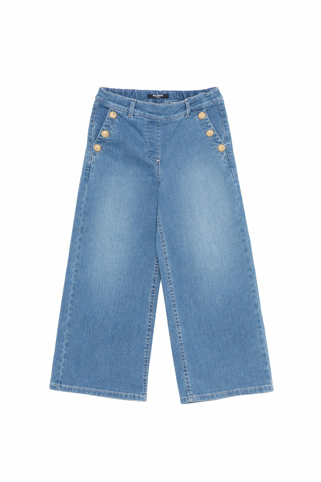 Jeans per bambina Balmain Kids denim con bottoni dorati BY6C10 Z3664 619 BALMAIN KIDS