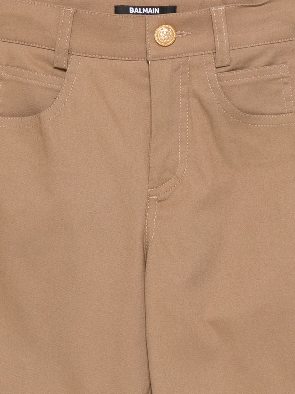 Pantaloni per bambino Balmain Kids marroni con design a cinque tasche BY6R40 G0197 315 BALMAIN KIDS