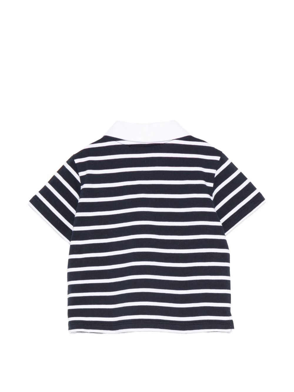 Polo per neonati Balmain Kids blu e bianco con motivo a righe BY8521 Z3657 617BC BALMAIN KIDS