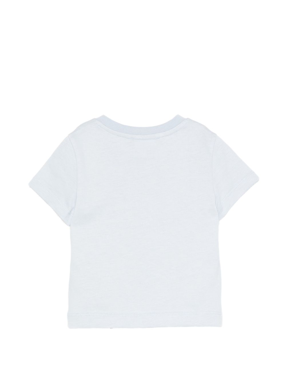 T-shirt per neonato Balmain Kids azzurra con dettaglio bottoni oro BY8551 Z3672 685BC BALMAIN KIDS