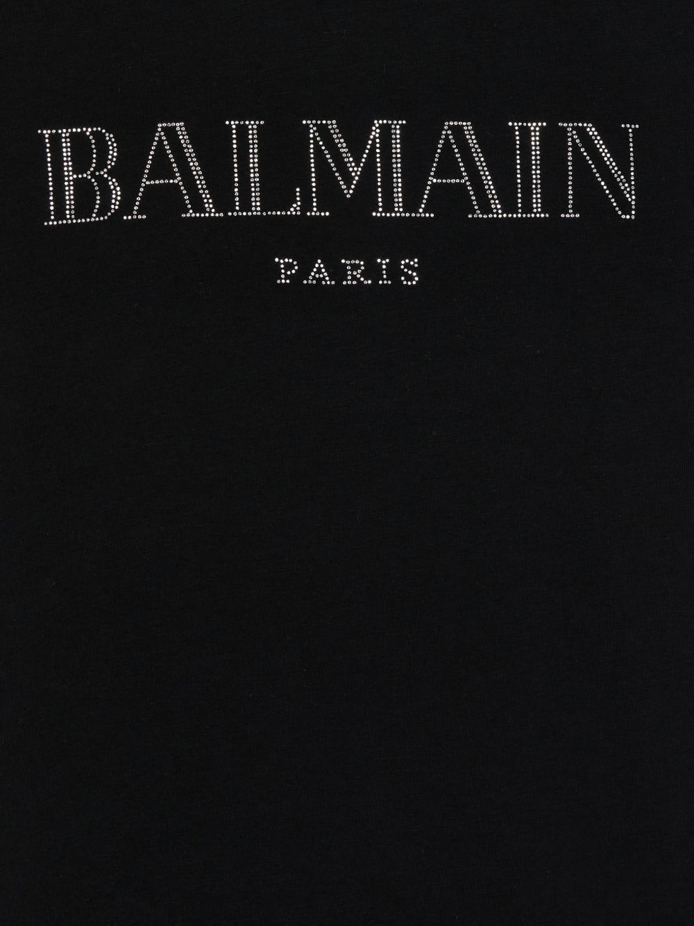 T-shirt per bambina Balmain Kids nera con dettaglio bottoni color oro BY8A51 Z3277 930 BALMAIN KIDS