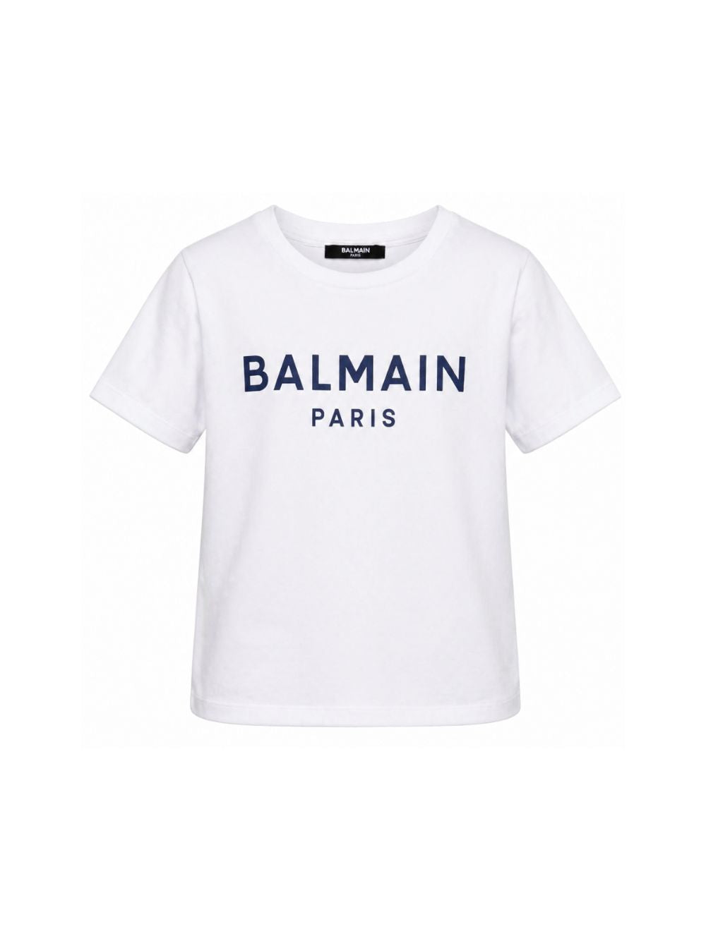 T-shirt per bambino Balmain Kids bianca con logo sul davanti BY8R11 Z3672 100BL BALMAIN KIDS