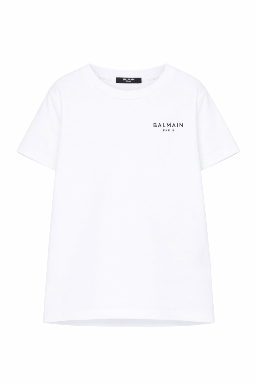 T-shirt per bambino Balmain Kids bianca con logo sul davanti BY8R31 Z3672 100NE BALMAIN KIDS