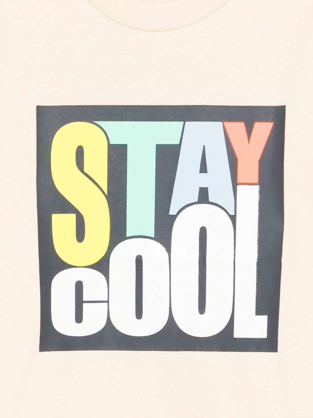 T-shirt per bambino Billieblush gialla con scritta "Stay cool" sul davanti U21708 255 BILLIEBLUSH KIDS