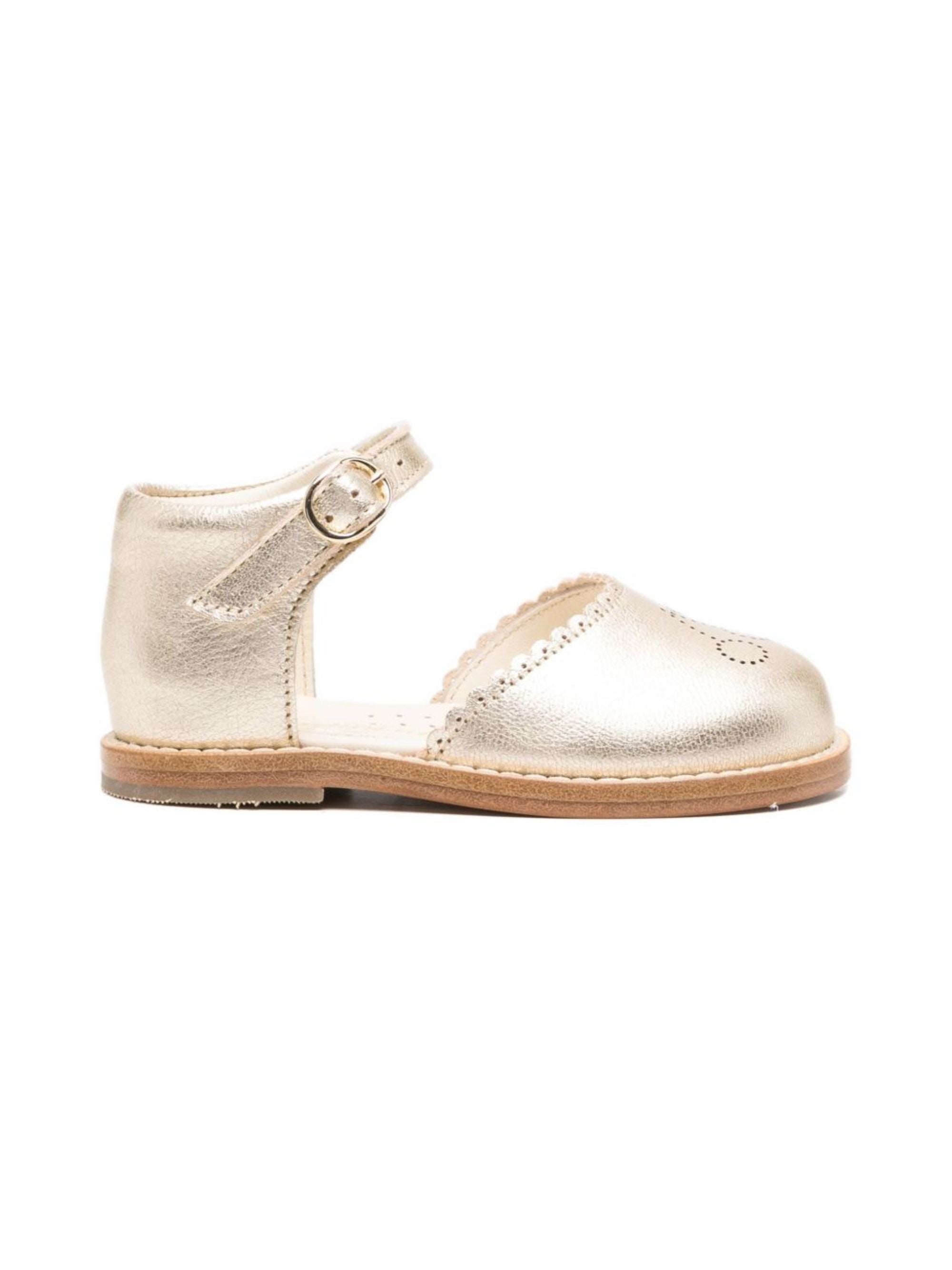 Sandali per bambina Bonpoint oro con cinturino alla caviglia S06XSOL00002 032 BONPOINT KIDS