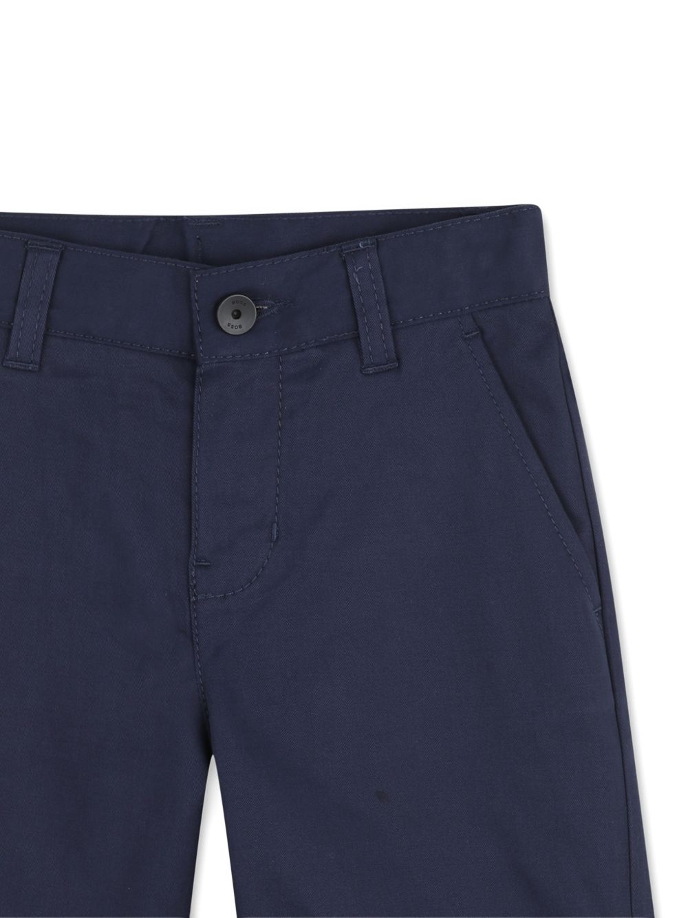 Shorts per bambino Boss Kids blu con risvolto J52921 849 BOSS KIDS