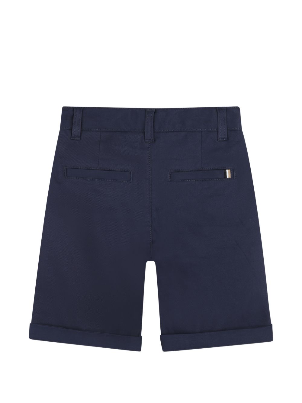 Shorts per bambino Boss Kids blu con risvolto J52921 849 BOSS KIDS