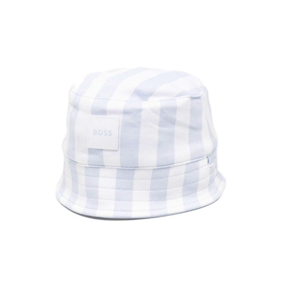 Cappello a pescatore per neonato Boss Kids azzurro con design a righe J53097 771 BOSS KIDS