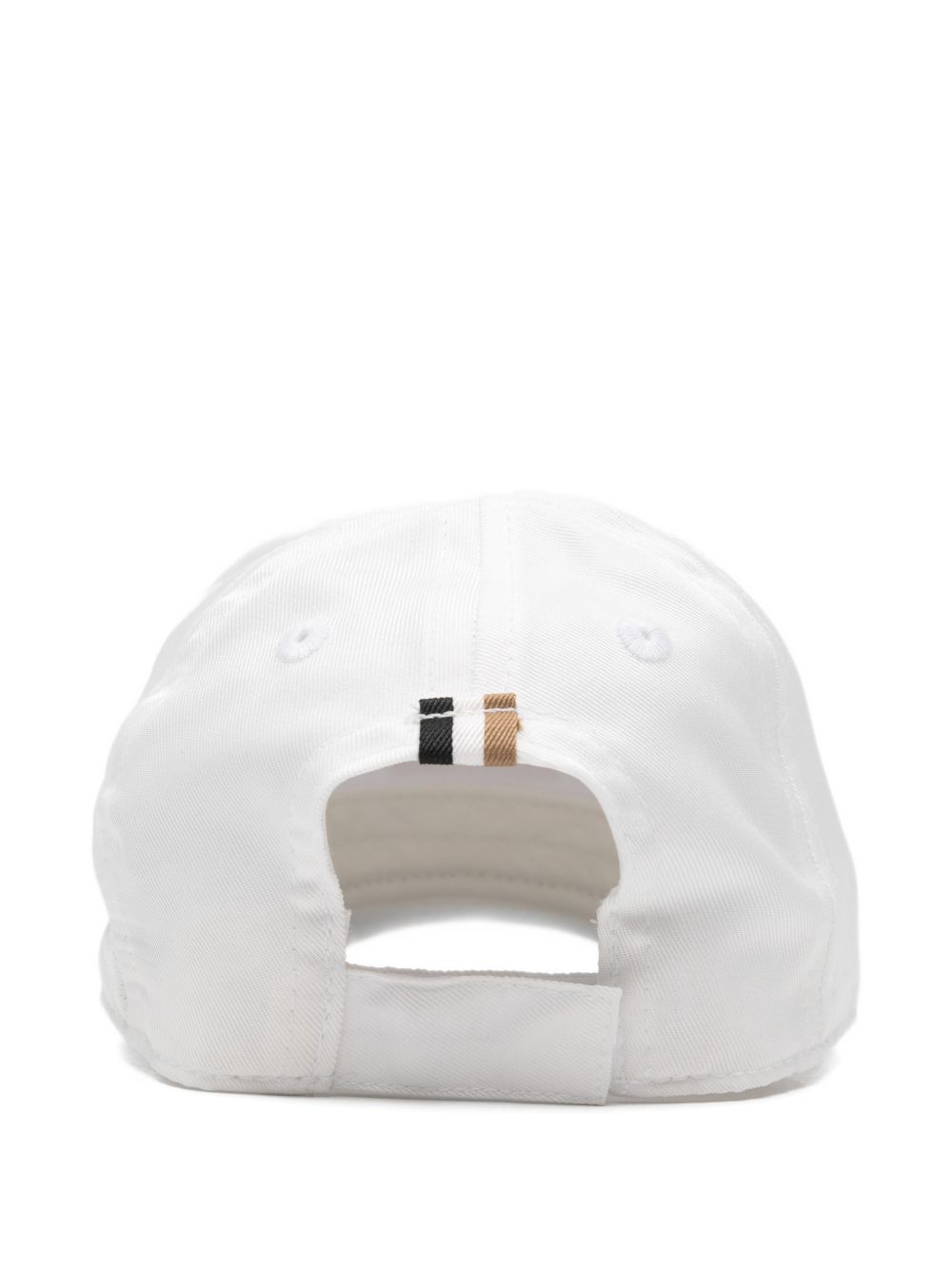 Cappello per neonato Boss Kids bianco con logo sul davanti J53143 10P BOSS KIDS
