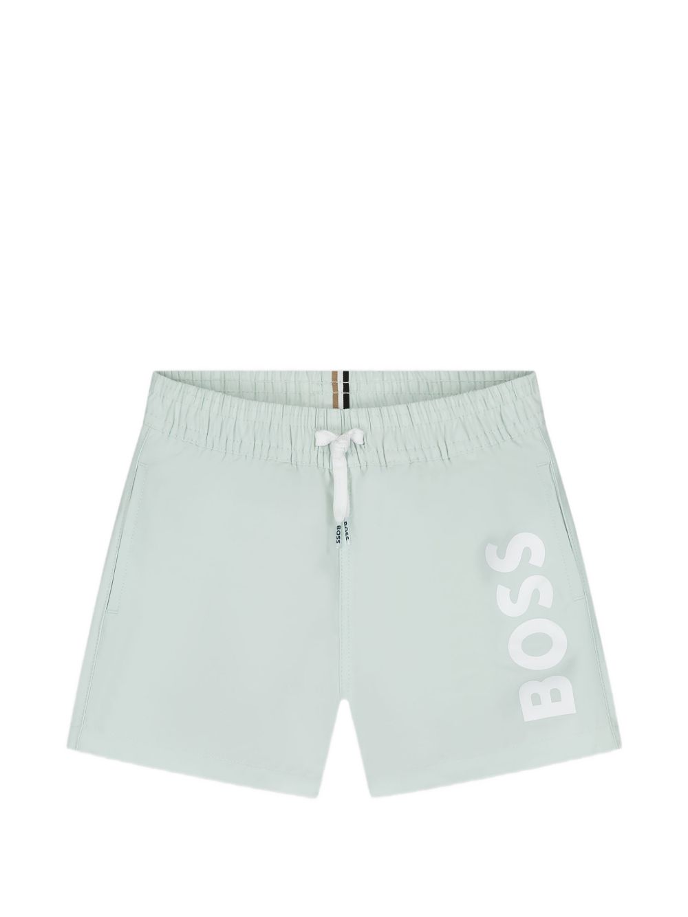 Costume per neonato Boss Kids verde con stampa logo sul davanti J53172 73K BOSS KIDS