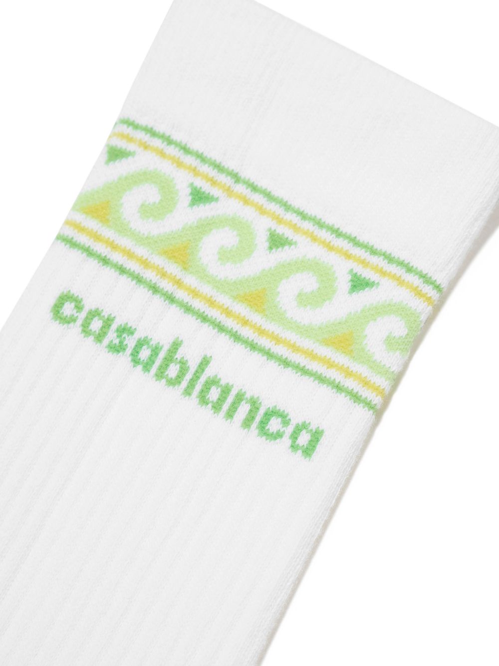 Calzini per bambino Casablanca Kids bianco con decorazione onde ASP26ACC01008 KNITTED WAVE CASABLANCA KIDS