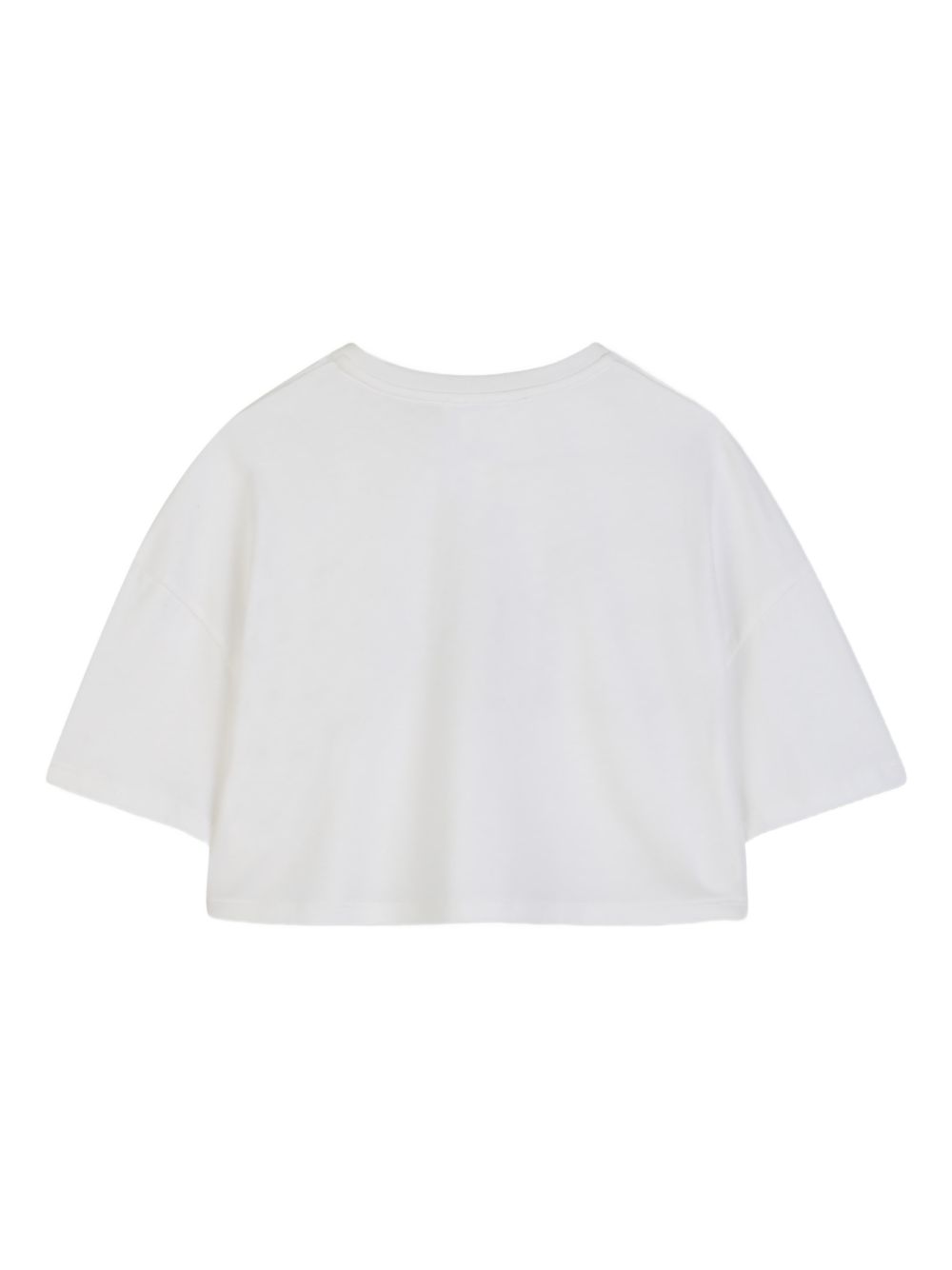T-shirt per bambina Chloé Kids bianca con stampa logo sul davanti C20859 117 CHLOE' KIDS