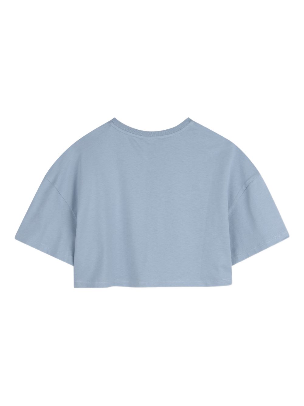 T-shirt per bambina Chloé Kids azzurra con taglio crop C20859 821 CHLOE' KIDS