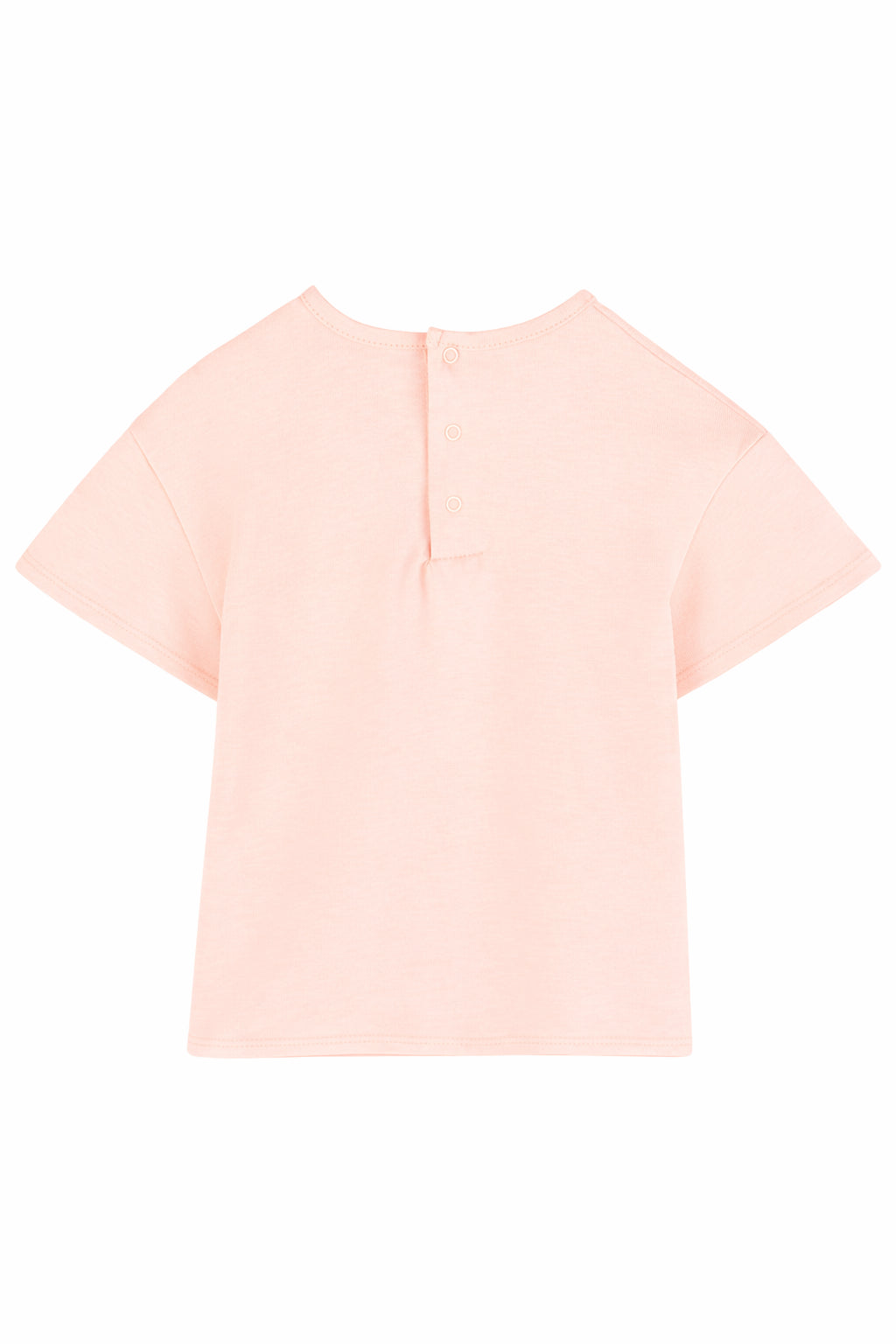 T-shirt per neonata Chloé Kids rosa con scritta logo C20910 46J CHLOE' KIDS