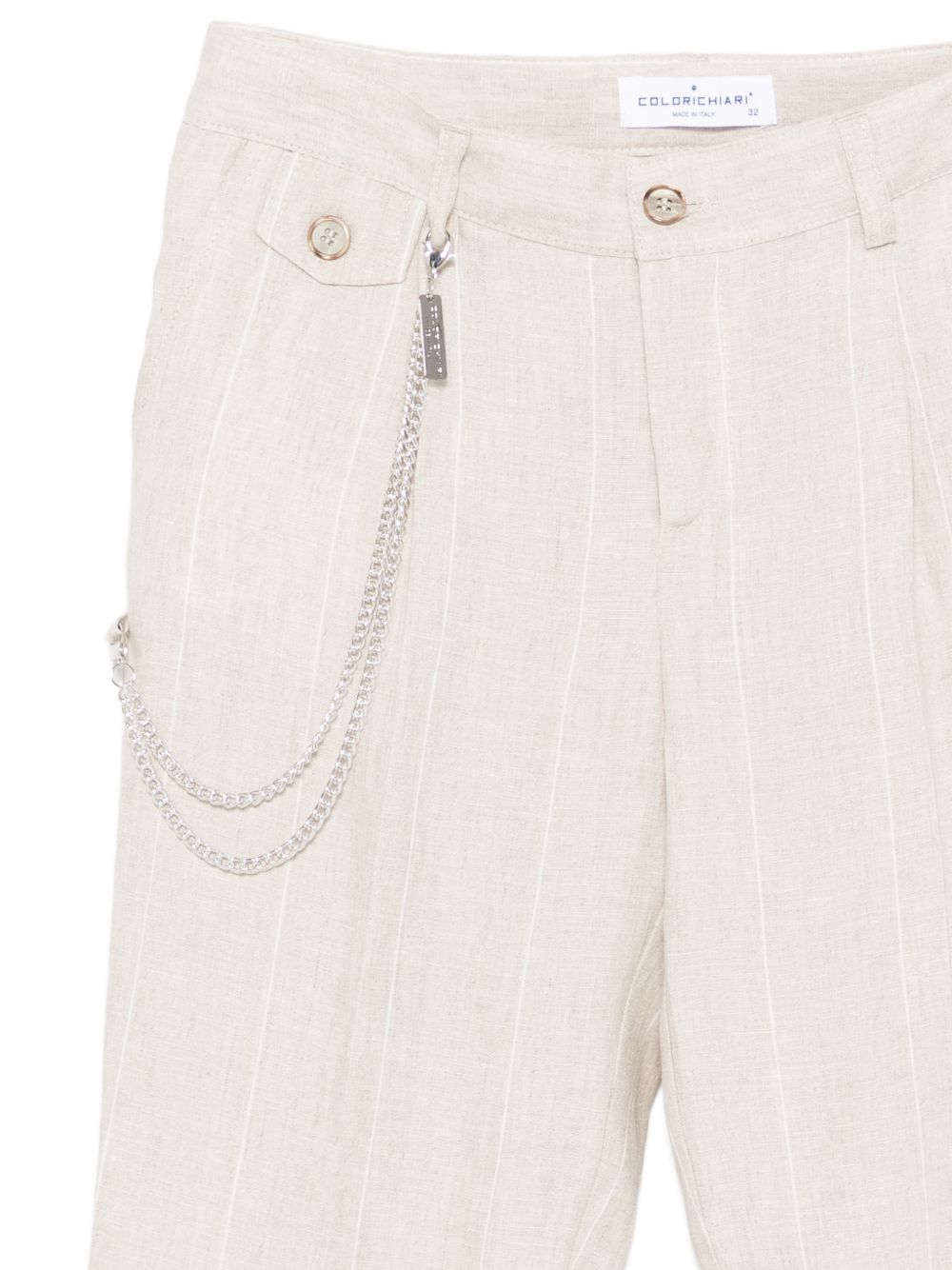Completo per bambino Colorichiari beige con motivo gessato (5 pezzi) MJ508364 4952 26 COLORICHIARI KIDS