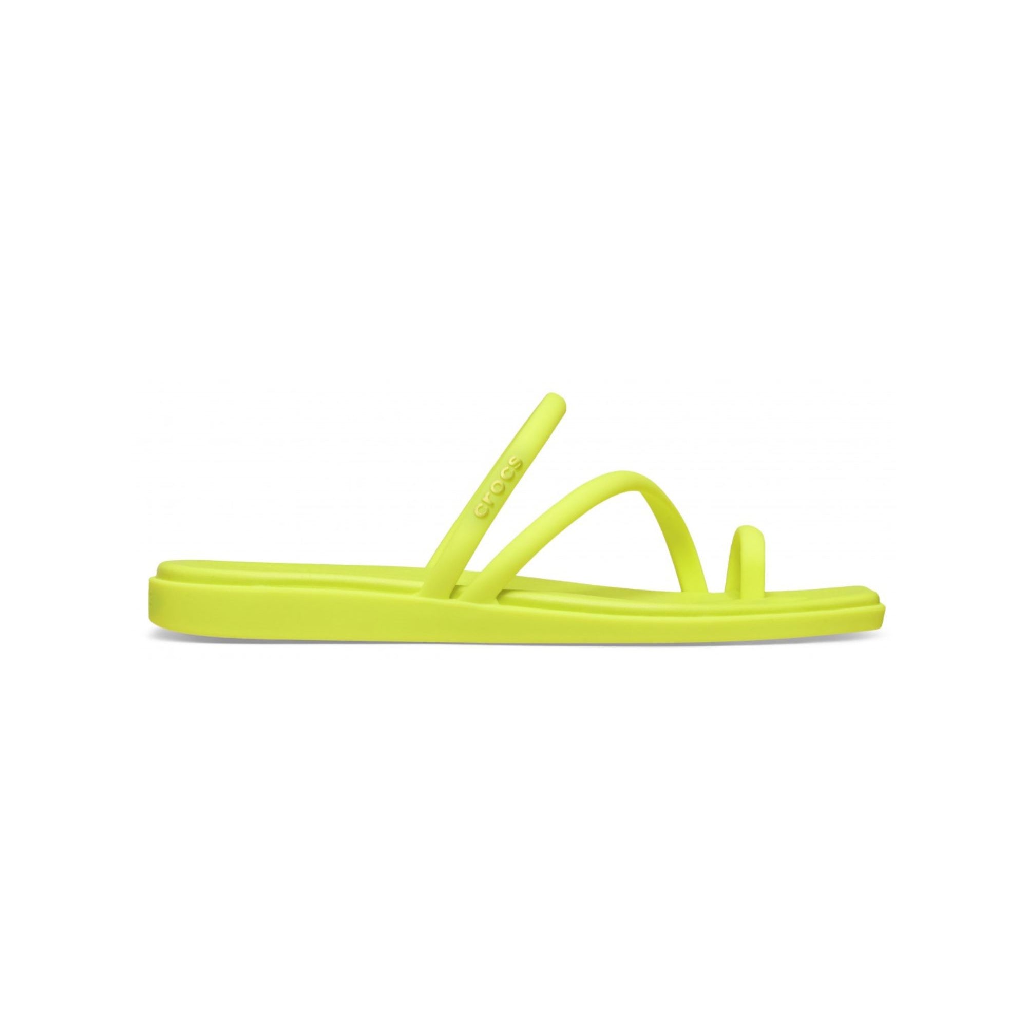 Infradito Miami per donna Crocs gialle con dettaglio ad incrocio 209862 CIT CROCS KIDS