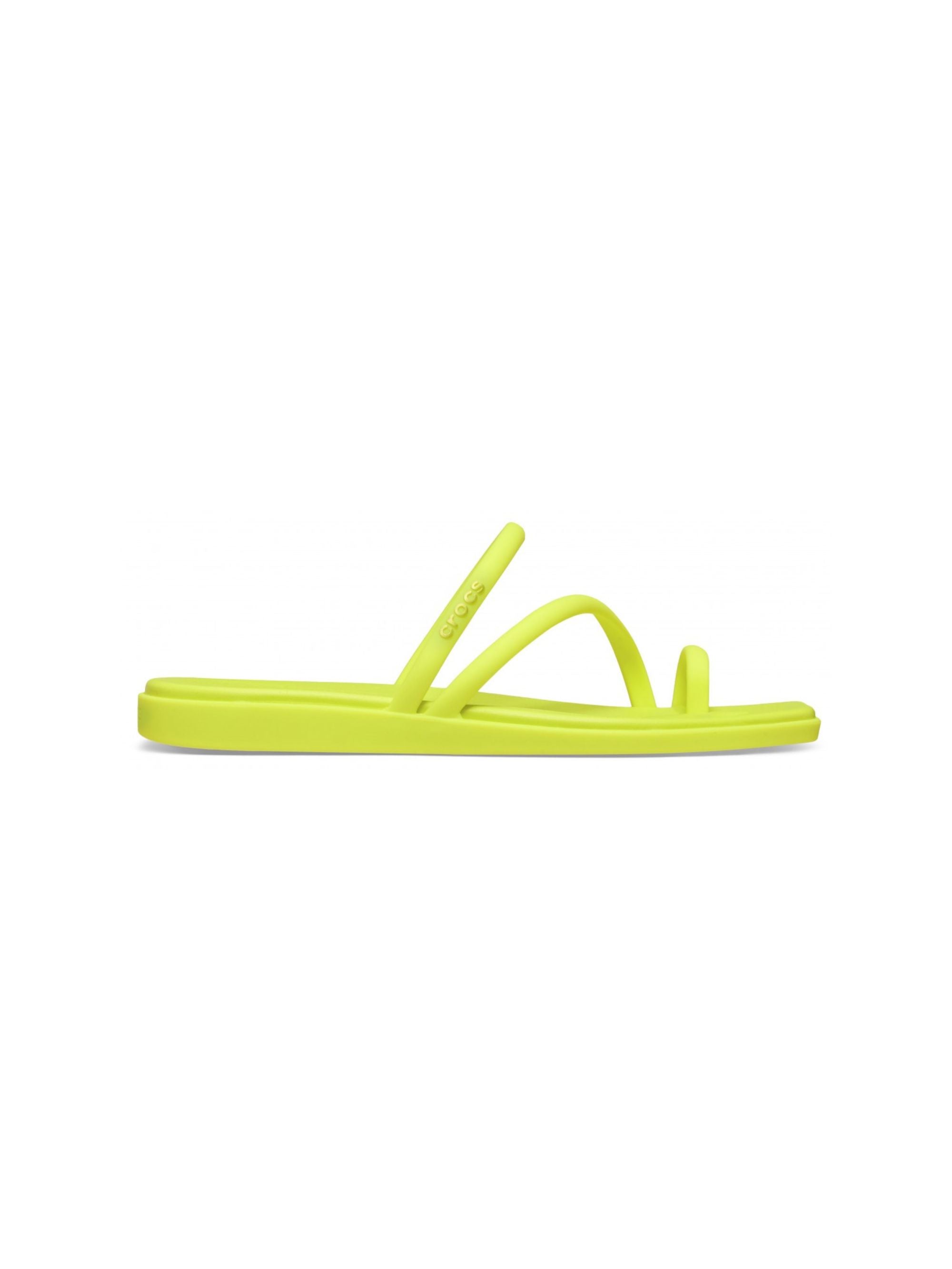 Infradito Miami per donna Crocs gialle con dettaglio ad incrocio 209862 CIT CROCS KIDS