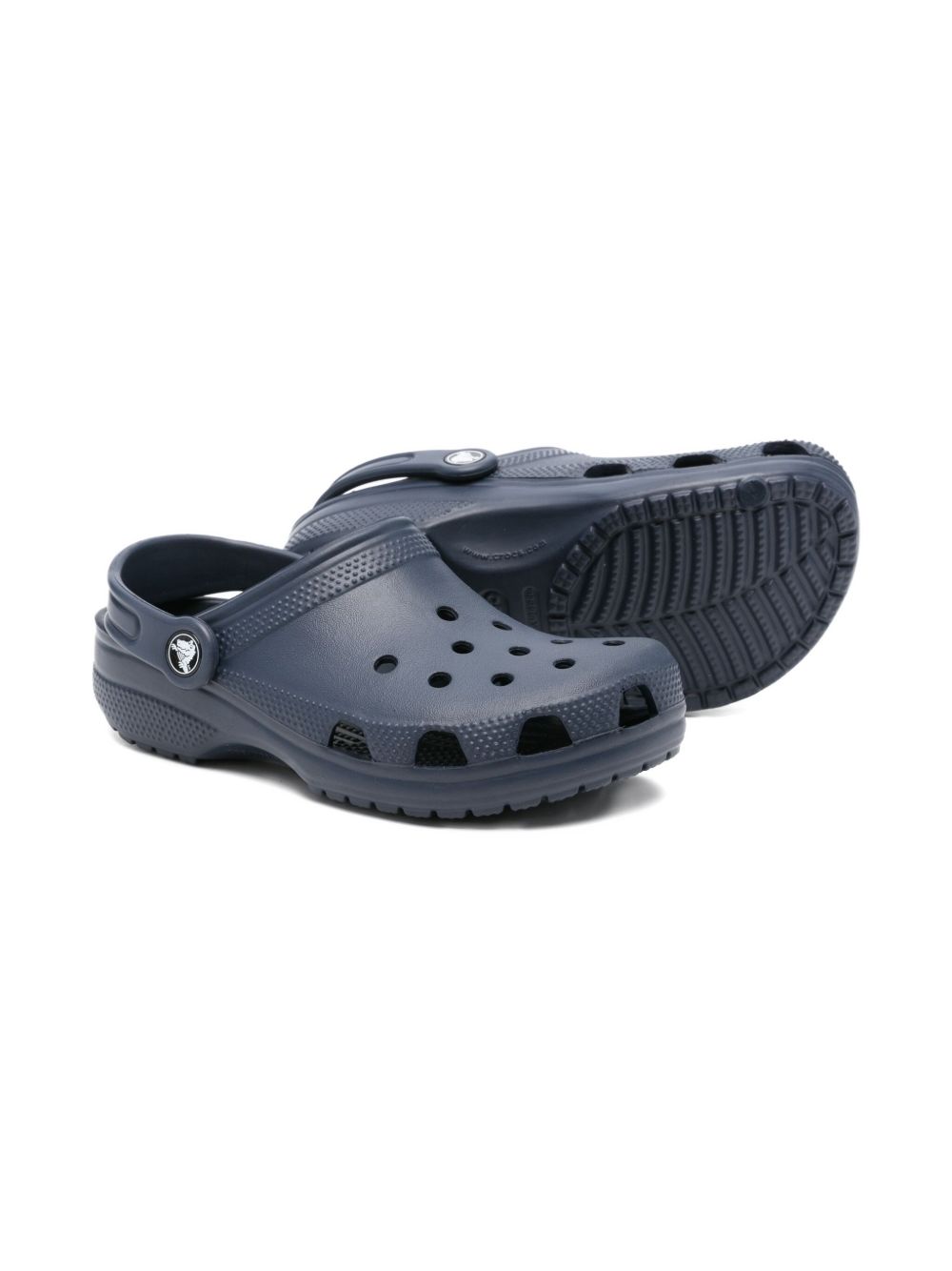 Clogs Classic per bambino Crocs Kids blu con design traforato 206991 NAVY CROCS KIDS