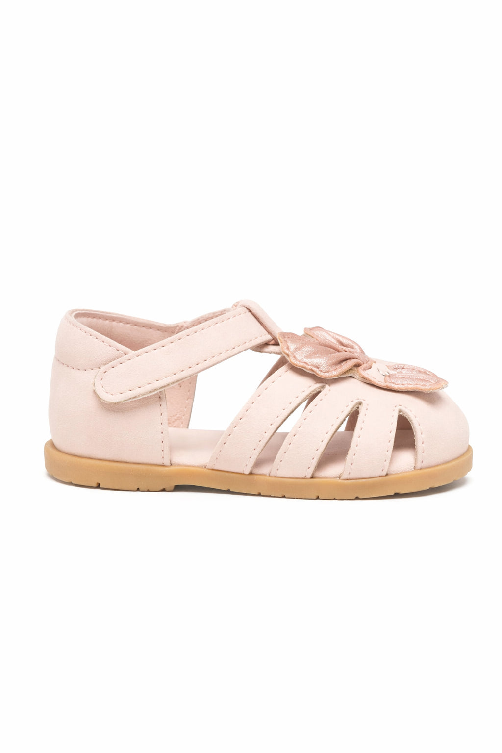 Sandali per neonata Donsje rosa con applicazione uccellino 1506102 NL10J DONSJE KIDS