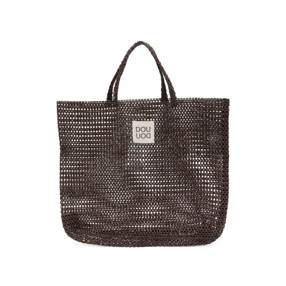 Borsa per bambina Douuod Kids marrone con texture intrecciata DY0A08 Z3929 334 DOUUOD KIDS
