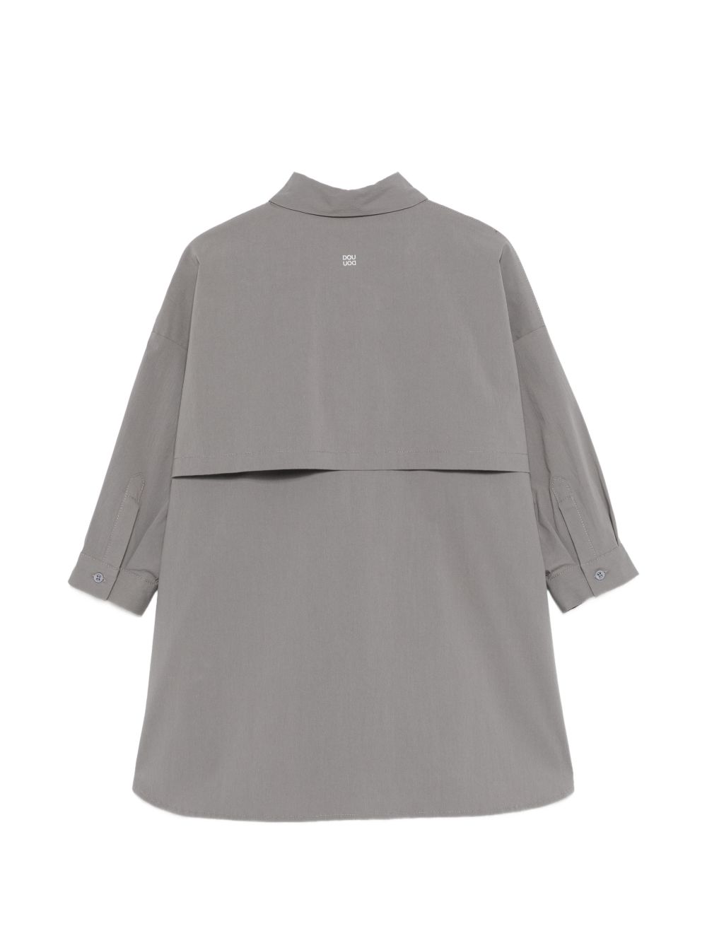 Abito per bambina Douuod Kids grigio con colletto e tasca DY1A90 P0589 907 DOUUOD KIDS