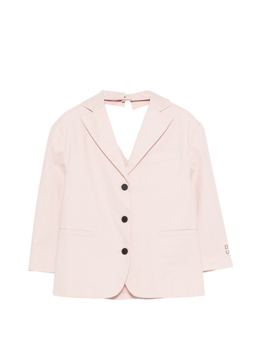 Giacca per bambina Douuod Kids rosa con colletto con revers rosa DY2A04 G0197 504 DOUUOD KIDS