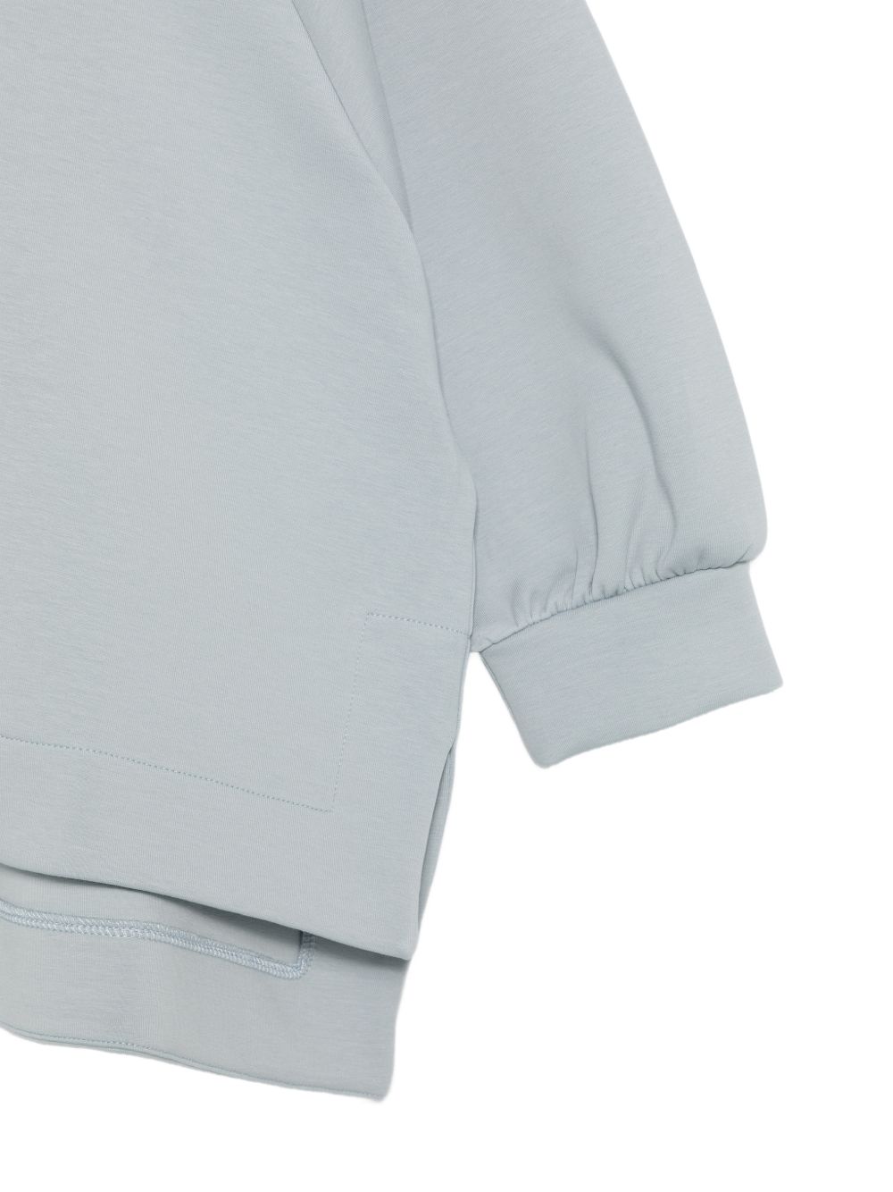 Felpa per bambina Douuod Kids azzurra con orlo svasato DY4A20 Z3728 60D DOUUOD KIDS