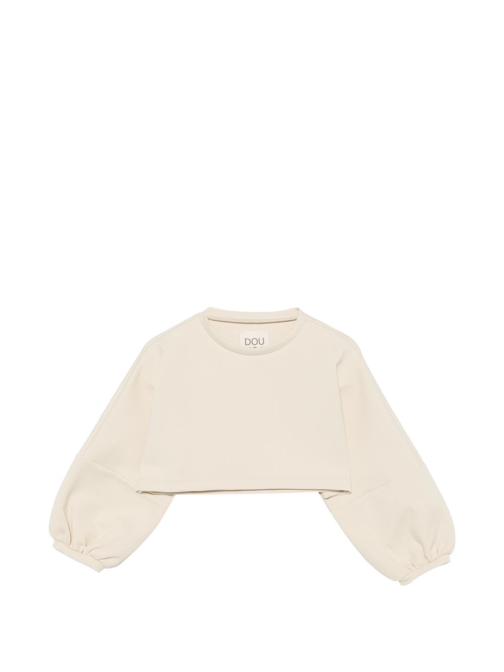 Felpa per bambina Douuod Kids beige con design crop DY4A30 Z3728 107 DOUUOD KIDS