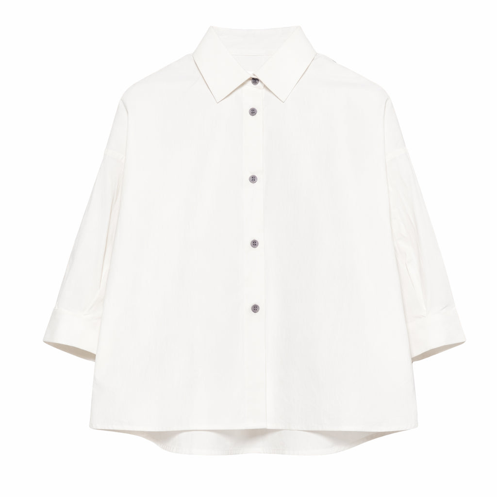 Camicia per bambina Douuod Kids bianca con colletto DY5A90 P0589 101 DOUUOD KIDS