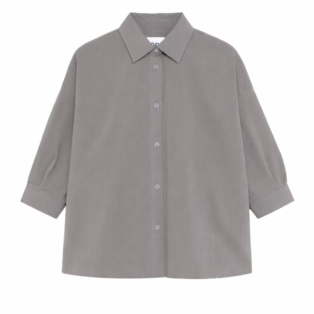 Camicia per bambina Douuod Kids grigia on colletto classica DY5A90 P0589 907 DOUUOD KIDS
