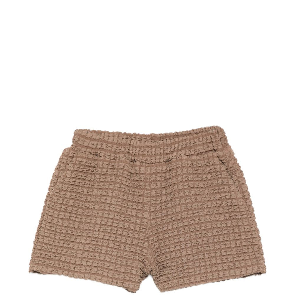 Shorts per bambina Douuod Kids marroni con finitura in rilievo DY6B39 U0267 334 DOUUOD KIDS