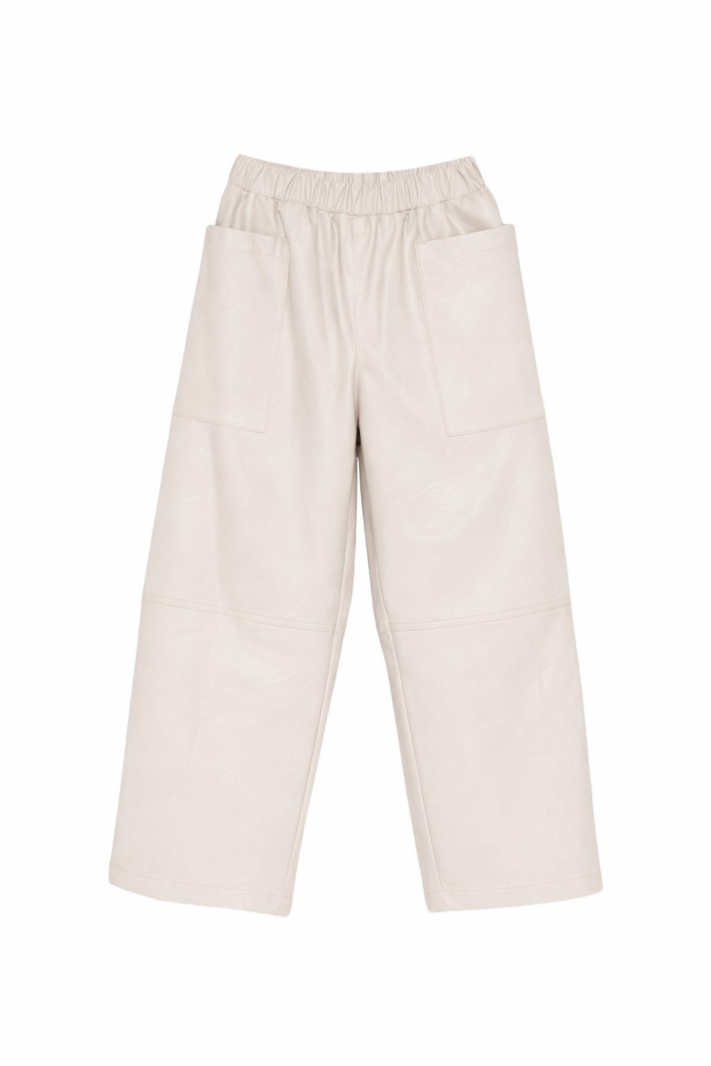 Pantaloni per bambina Douuod beige con vita elasticizzata DY6P61 H0076 108 DOUUOD KIDS