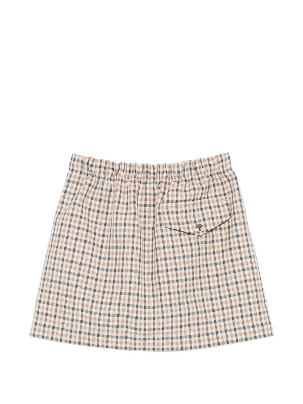 Gonna per bambina Douuod Kids marrone con motivo a quadri DY7A21 B0097 108BG DOUUOD KIDS