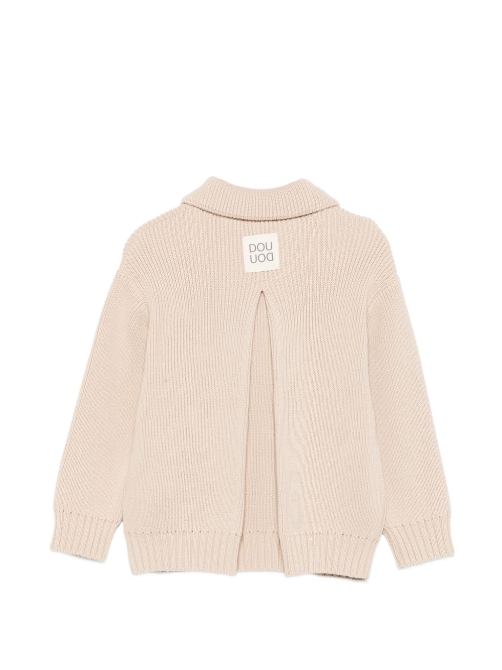 Cardigan per bambino Douuod Kids beige con colletto DY9A00 X0071 107 DOUUOD KIDS