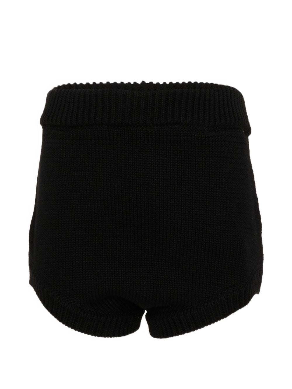 Shorts per bambina Douuod Kids nero con applicazione logo DY6B19 X0071 930 DOUUOD KIDS