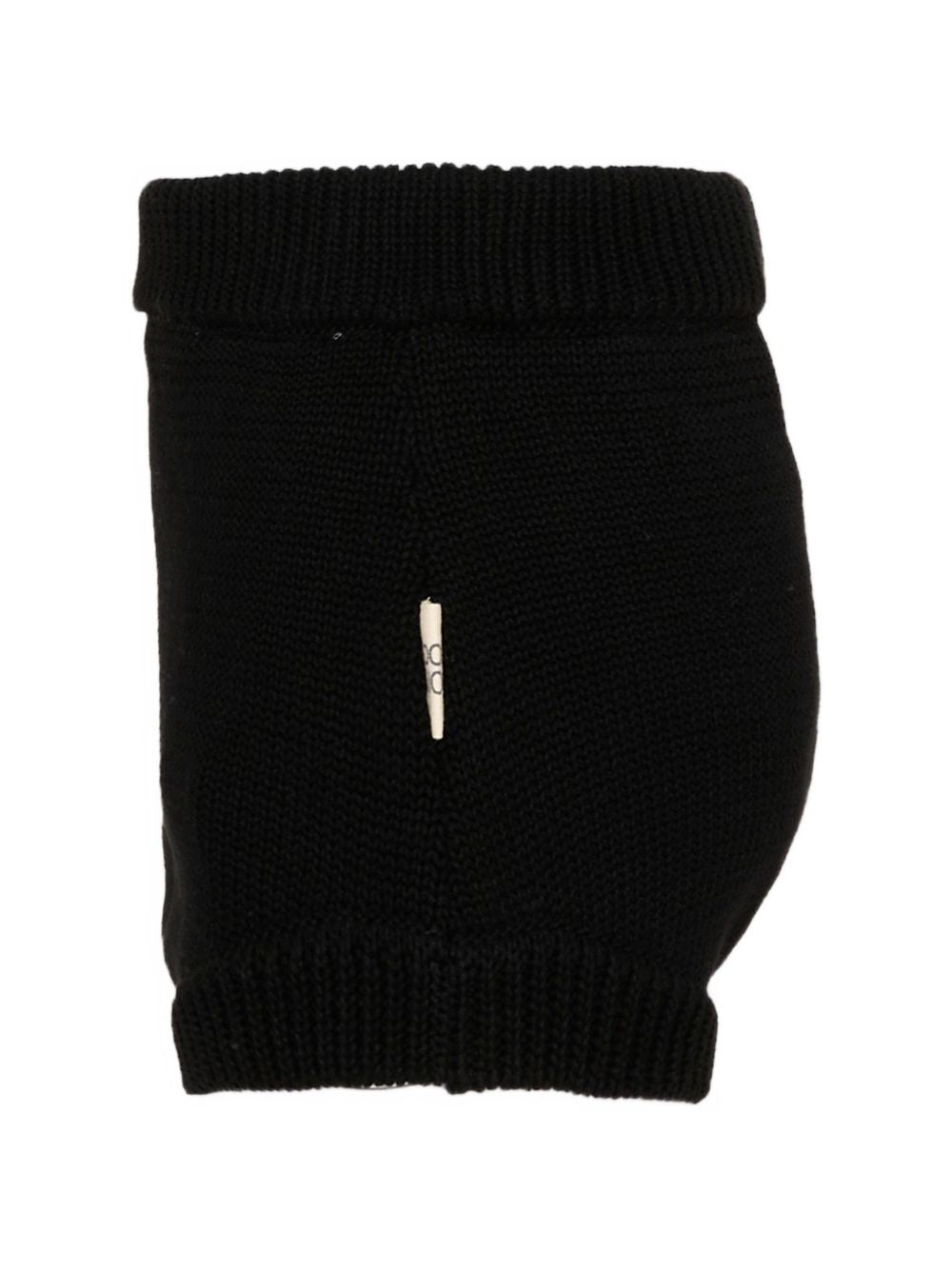 Shorts per bambina Douuod Kids nero con applicazione logo DY6B19 X0071 930 DOUUOD KIDS