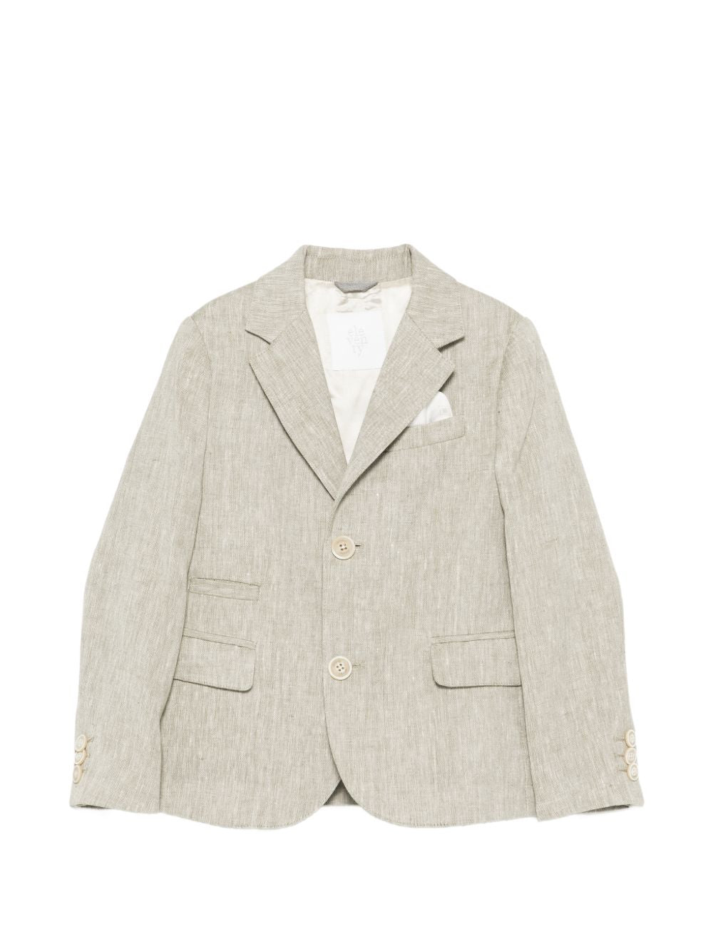 Blazer per bambino Eleventy Kids beige con revers classici EY2Q04 I0316 724 ELEVENTY KIDS