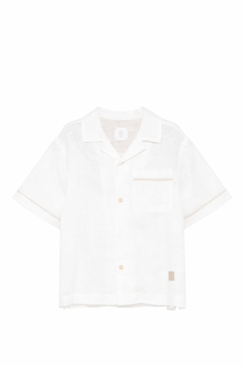 Camicia per bambino Eleventy Kids bianca con colletto EY5P41 Z3681 101BG ELEVENTY KIDS