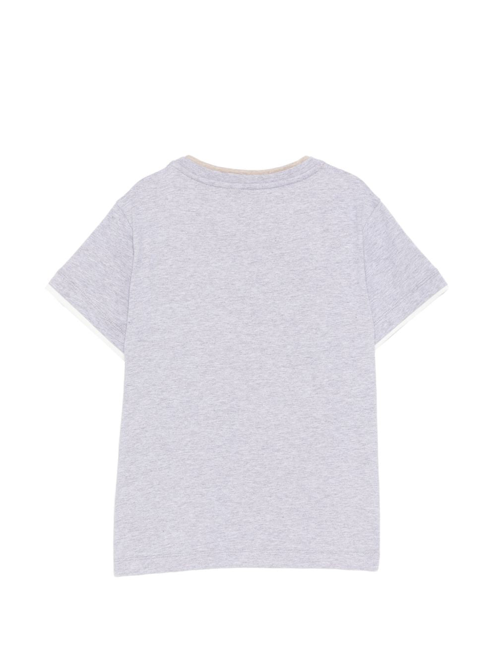 T-shirt per bambino Eleventy Kids grigia con logo sul davanti EY8P21 Z3711 804BG ELEVENTY KIDS