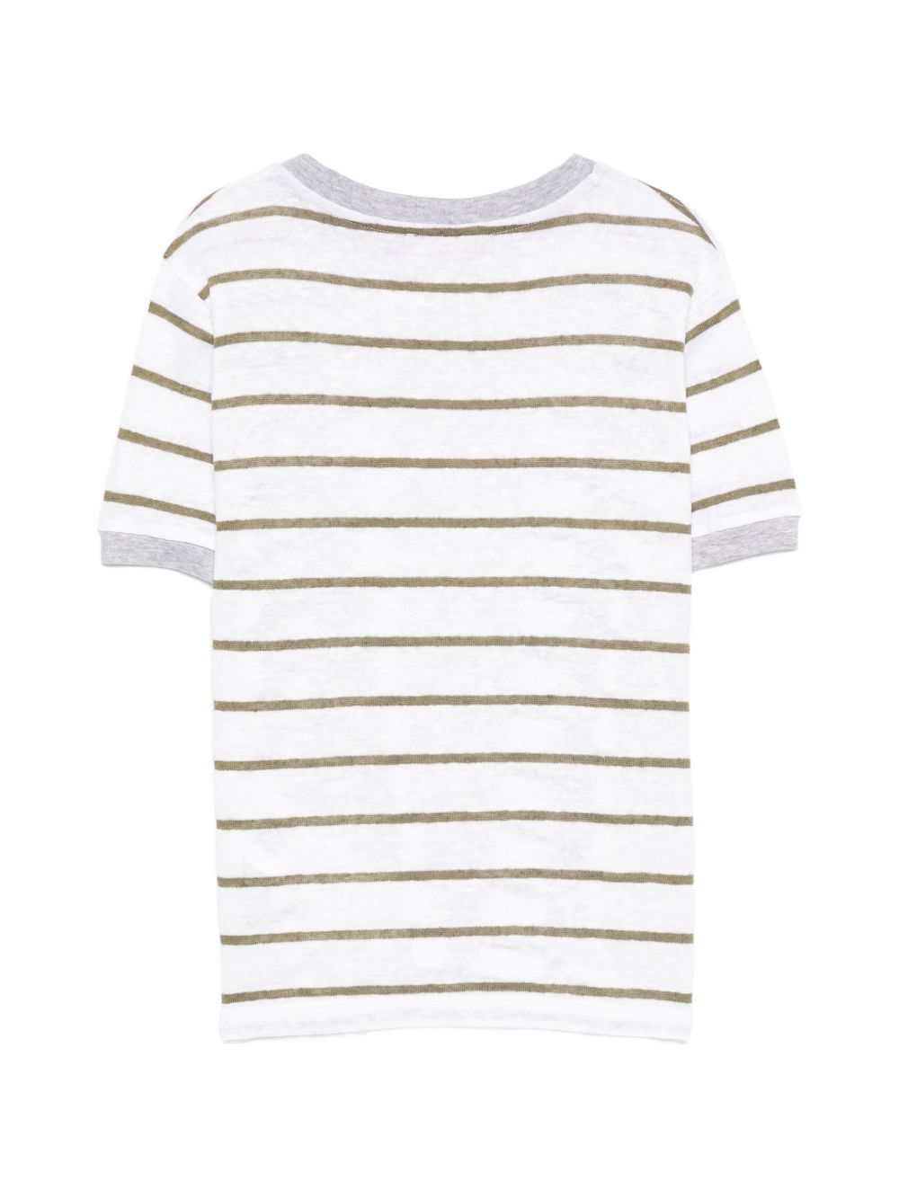 T-shirt per bambino Eleventy Kids bianca con motivo a righe EY8P61 J0551 100VE ELEVENTY KIDS