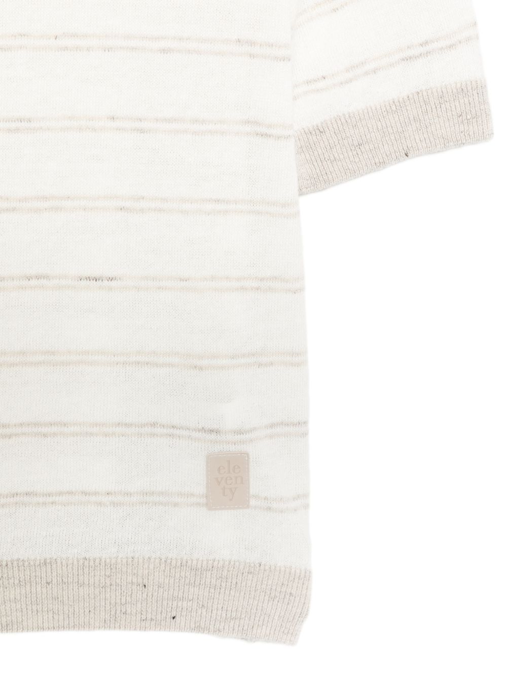 T-shirt per bambino Eleventy Kids beige con design a righe EY9P21 Z3182 80A ELEVENTY KIDS